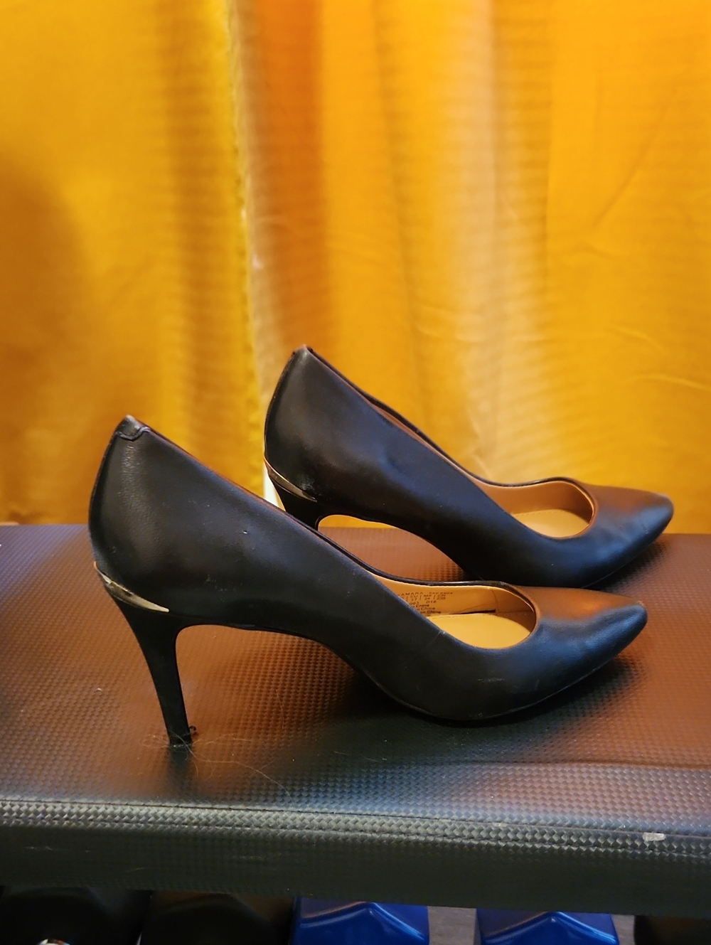 Calvin Klein Black Pointed-Toe Stiletto Pumps